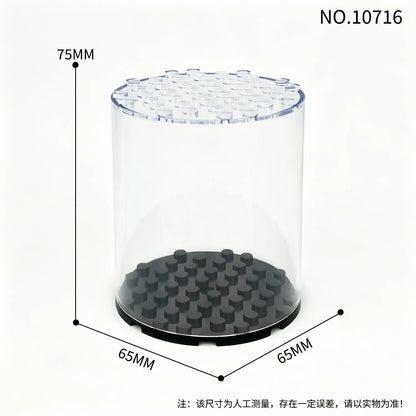 Compatible building block display box storage box building block doll collection step-by-step hand display