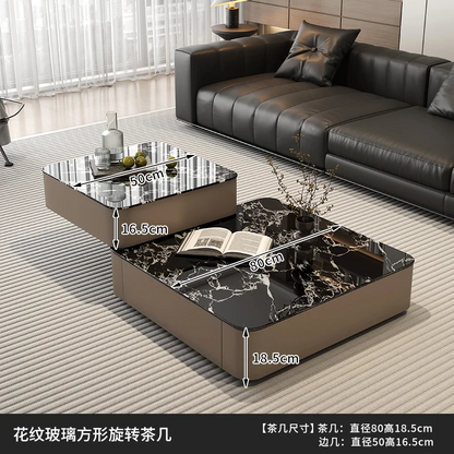 Minimalist Aesthetic Coffee Table French Trendy Elegant Organizer Drawer Coffee Table Cool Eclectic Table Basse Salon Furniture