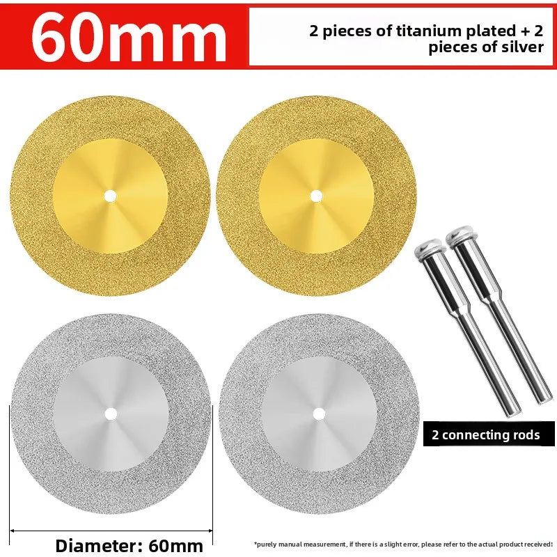 Tiling Cutting Small Slices Titanium-Coated Diamond Sand Small Saw Blades Stone Ceramic Jade Joint Cleaning and Grinding Sheets