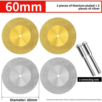 Tiling Cutting Small Slices Titanium-Coated Diamond Sand Small Saw Blades Stone Ceramic Jade Joint Cleaning and Grinding Sheets