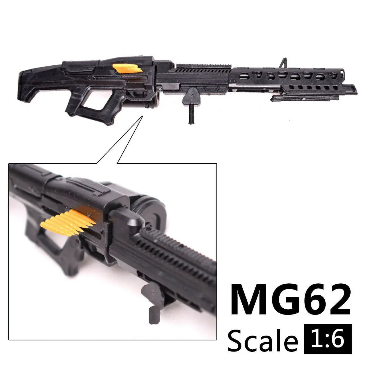 1/6 Scale Assemble Gun MG62 Fit 12 Action Figures MG Gundam Model