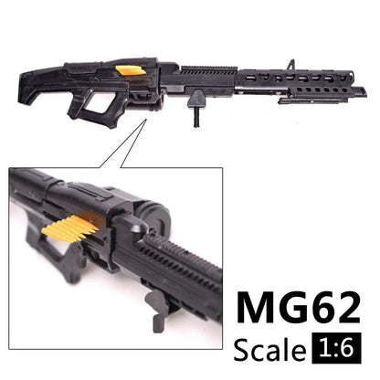 1/6 Scale Assemble Gun MG62 Fit 12 Action Figures MG Gundam Model