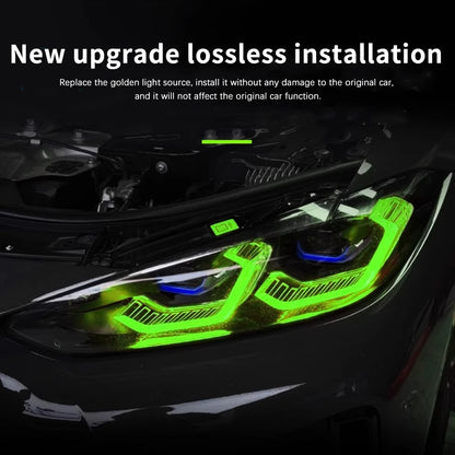 For BMW M3 M4 G80 G82 Laser Headlight Upgrade Set with RGB DRL APP Control LED Module Perfect Fit for G22 G23 G26 2021 2025