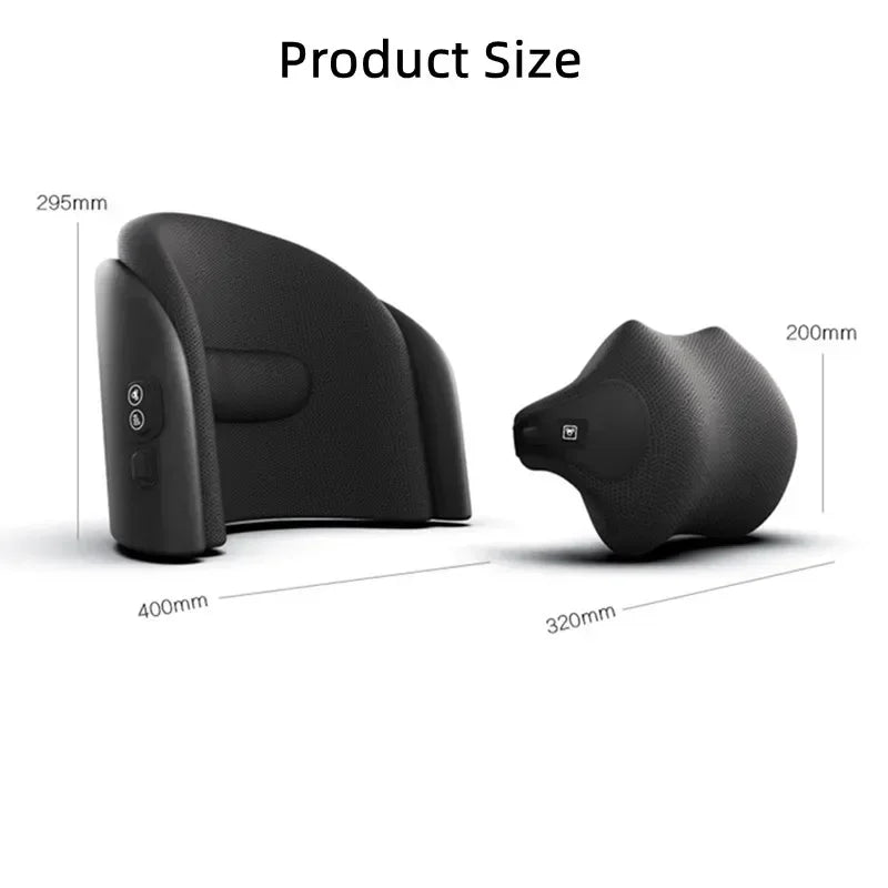NEW Car Neck Cushion Lumbar Support Electric Men Massage Neck Car Neck Pillow Outdoor Car Accessories Home Car Massage Seat