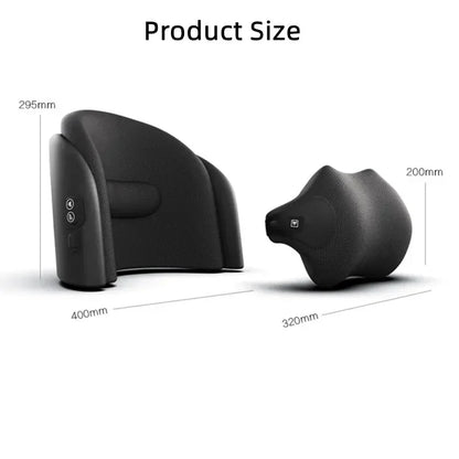 NEW Car Neck Cushion Lumbar Support Electric Men Massage Neck Car Neck Pillow Outdoor Car Accessories Home Car Massage Seat