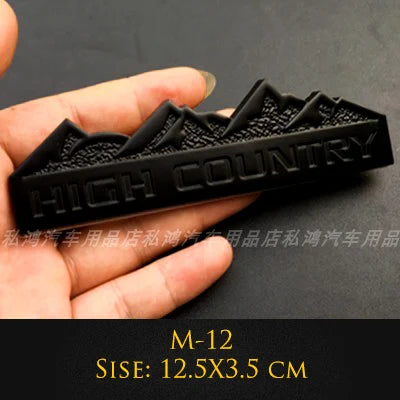 3D Metal Emblem 4X4 Trail Rated Badge High Country Logo Stickers For Jeep Wrangler Patriot Car Styling Car Stickers Accessories