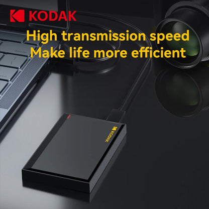 Kodak P190 Portable External Hard Drive 5Gbps 500GB 1T 2T USB3.0 Lightweight PHDD for PC Tablets PS5 XBOX Laptop Desktop