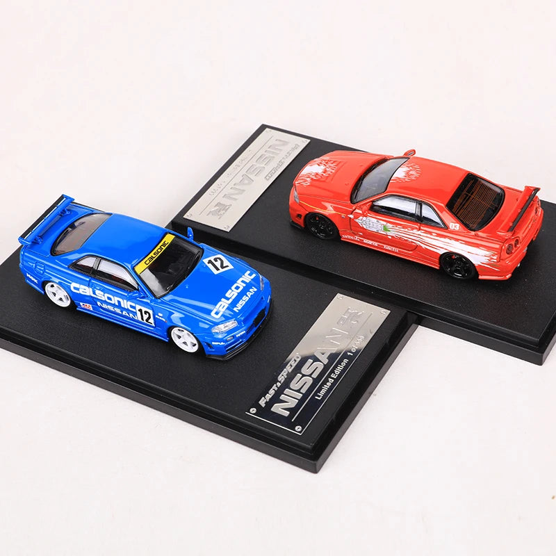 Fast Speed FS 1:64 Skyline GTR R34 Diecast Alloy Model Car
