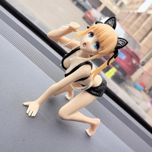A few boxes of car car ornaments featuring cute and beautiful female 2D girl figurines and models are here to hit the market