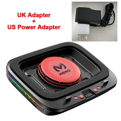MEMO FL08 7 Angle Adjustable Notebook Powerful Fan Cooling Pad for 14-19'' Game Laptop Cooler Strong Wind Kickstand Base Bracket