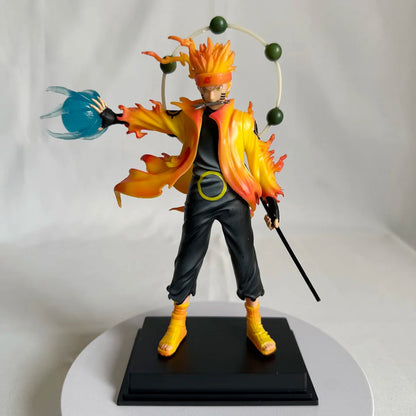 22cm Naruto Shippuden Anime Figure AK Uzumaki Naruto Uchiha Sasuke Action Model Pvc Statue Desktop Ornament Collection Toys Gift