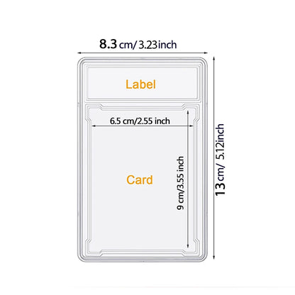 35/55/75/100PT Trading Cards Slab Label Grade Baseball Star Card Sleeves Protector Acrylic Hard Plastic Game Grade PTCG Gift Toy