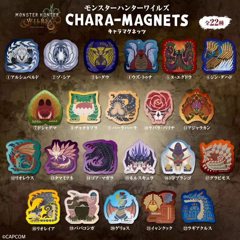 In Stock New Monster Hunter Refrigerator Magnet Fridge Decoration Collectible Creative Model Toys Anime Periphery Friend Gift