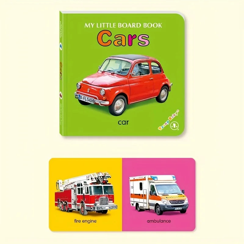 Colorful patterned card book, interactive sensory development gift, bright colors enhance early reading education