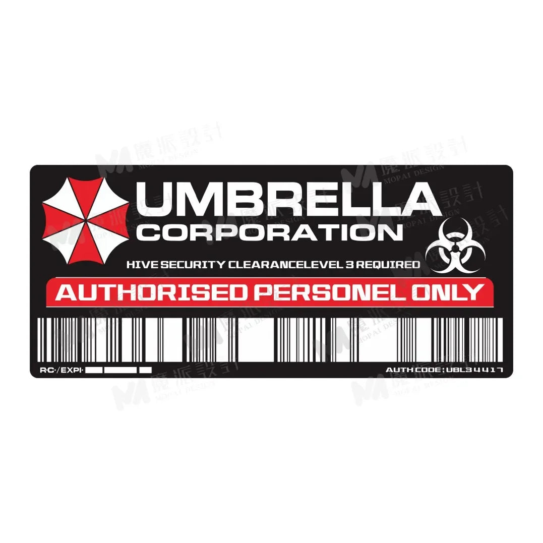 New Design Large Umbrella Decorative Decal Access Sticker Van Bumper Window Car Decal Waterproof Decal Vinyl Decal, 13cm