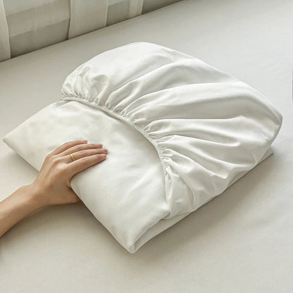 High Quality Striped Embossed Fitted Sheet 1Pc- Microfiber Soft Touch,Breathable Wrinkle Free Anti-Slip, Solid Color Multi-Sizes