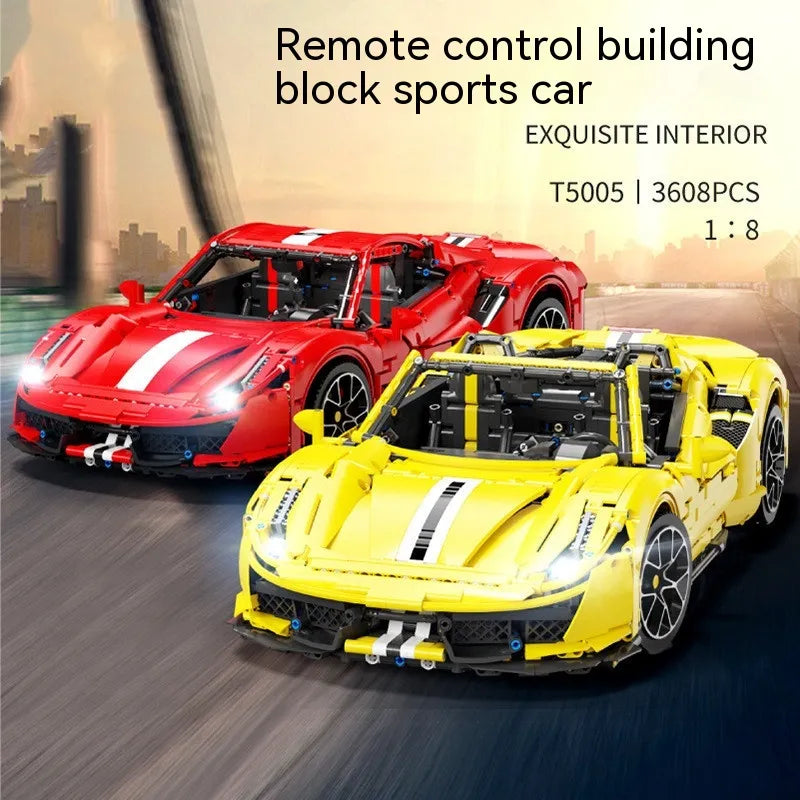 Sports Car Building Bricks Toy set