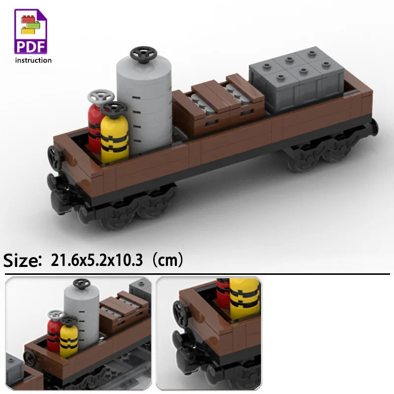MOC Fuel Gas Tank Building Blocks Kit Wine Barrels Goods Container Forklift Bricks Toys Boys Gift