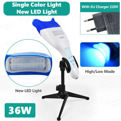 10 LED Dental Hand Held Type Portabl Teeth Whitening Accelerator 36W Mini Dental Teeth Whitening Light Lamp Bleaching Unit
