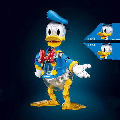 Cyber Mickey Mouse Donald Duck Bricks Assembly Toy Cartoon Anime Action Figure Doll Model Desktop Ornaments Birthday Gifts Toy