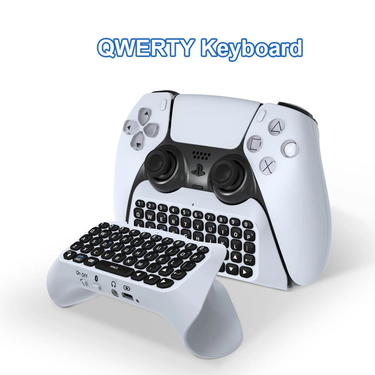 JYS-P5121 Wireless Bluetooth External Keyboard for PS5 Controllers – Built-in Speaker for Voice Chat & Text Input