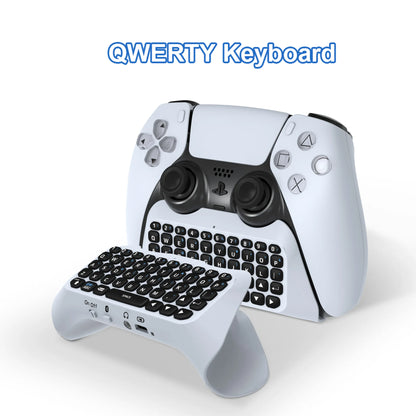 JYS-P5121 Wireless Bluetooth External Keyboard for PS5 Controllers – Built-in Speaker for Voice Chat & Text Input