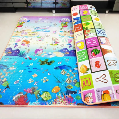 2024 New Large Size Thicken Baby Crawling Play Mats Folding Mat Carpet Play Mat for Children's Safety Rug Toys Gift Have Creases