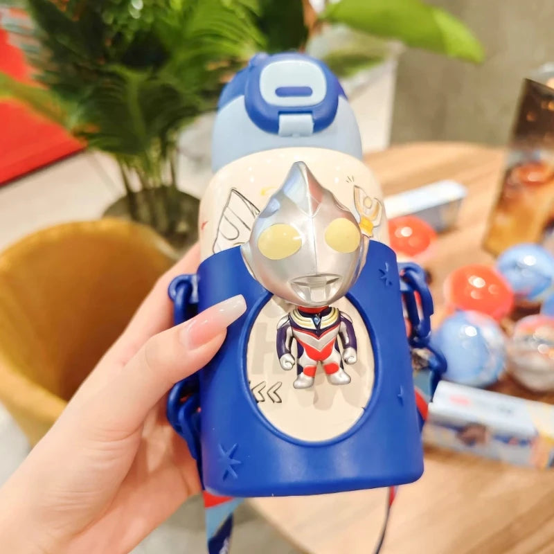 In Stock Blokees Co-brand Glitter Tiga Action Figure Light Up Ultraman Merch Figure Insulated Cup Transformable Watch For Fans