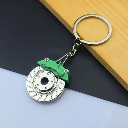 Metal Mini Car Auto Creative Wheel Keychain Parts Auto Enthusiast  Accessories KeyKeyring Ring Chain for Men Woman Lover Gift