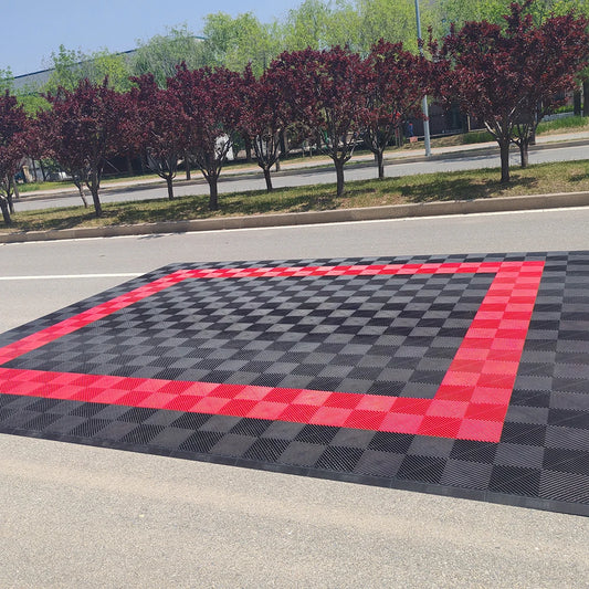 Garage Floor Tile In Interlocking Plastic Grid Floor Car Wash Shop Plastic Interlocking Floor Tiles Pp Pvc For Indoor