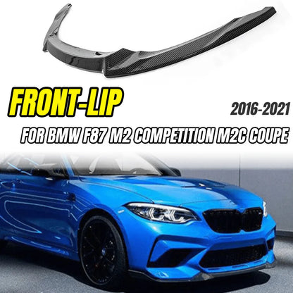Front Bumper Lip Splitter Diffuser Lower Guard For BMW F87 M2 Competition M2C Coupe 2016-2021 Car Styling Tuning Accessories