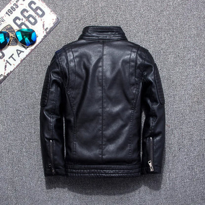 Fashion Kids Leather Jacket Girls PU Jacket Children Motorcycle Outwear for Baby Girl Jackets Rivet Boy Coats W12
