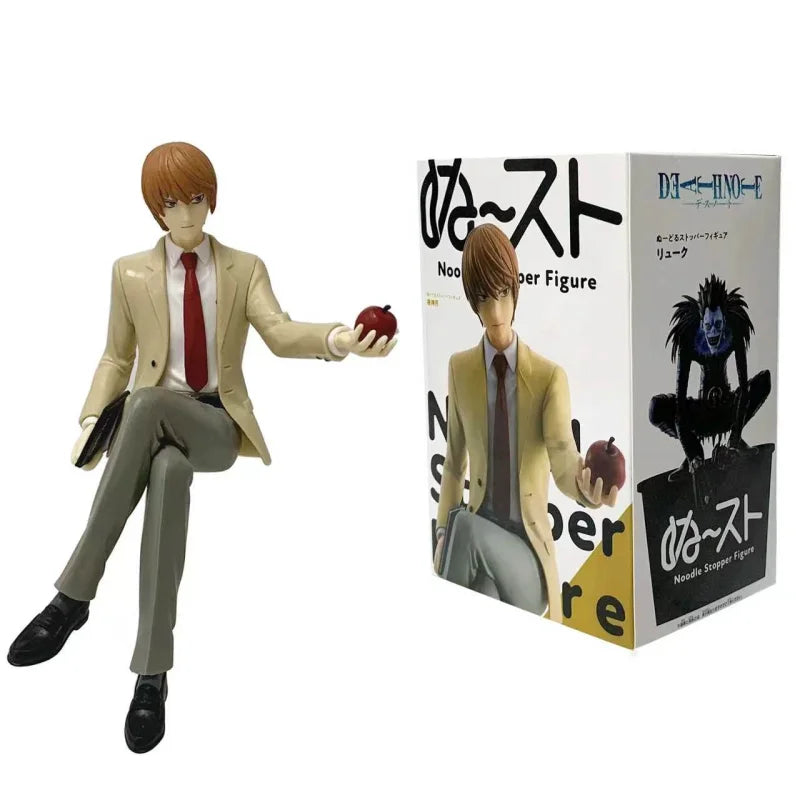 16CM Yagami Light Figure Death Note Anime Noodle Stopper Figure Desktop Golf Model Toy Gift Collection Ornaments PVC Dolls