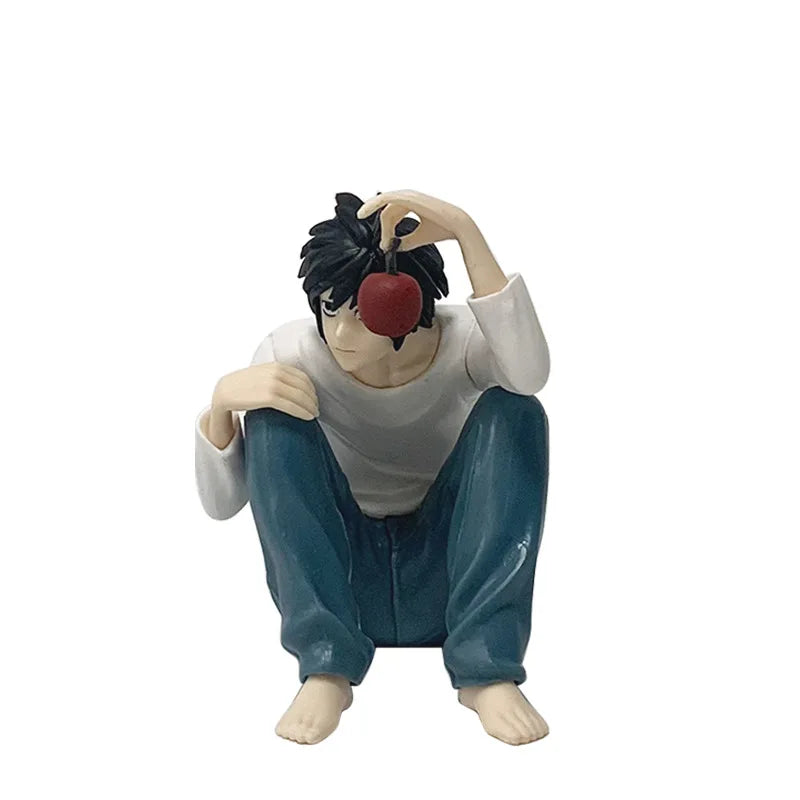 Death Note Anime 8-16cm Figure L Lawliet Ryuk Holding Apple Model for Halloween Ornament Figurine Fans Collection Christmas Gift
