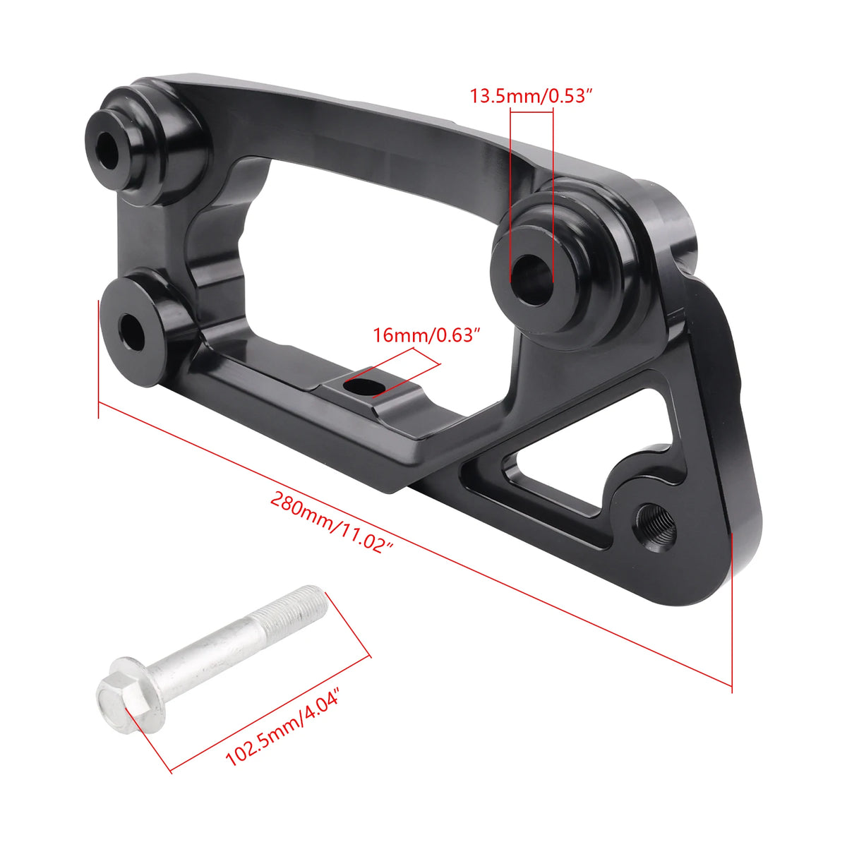Aluminum Black Dual-Mount Rear Differential Bracket OE Replacement for BMW F87 M2 F80 M3 F82 F83 M4 Chassis Transmission