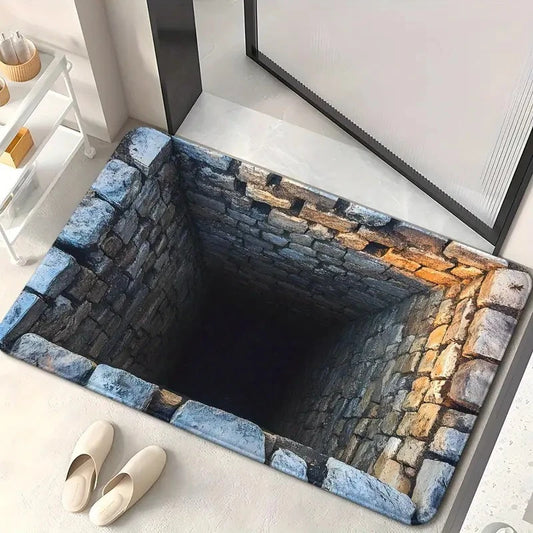 3D Stereoscopic Door Mat Creativity Living Room Decoration Carpet Washable Floor Mat Anti-slip Rugs for Bedroom Waterproof Rug