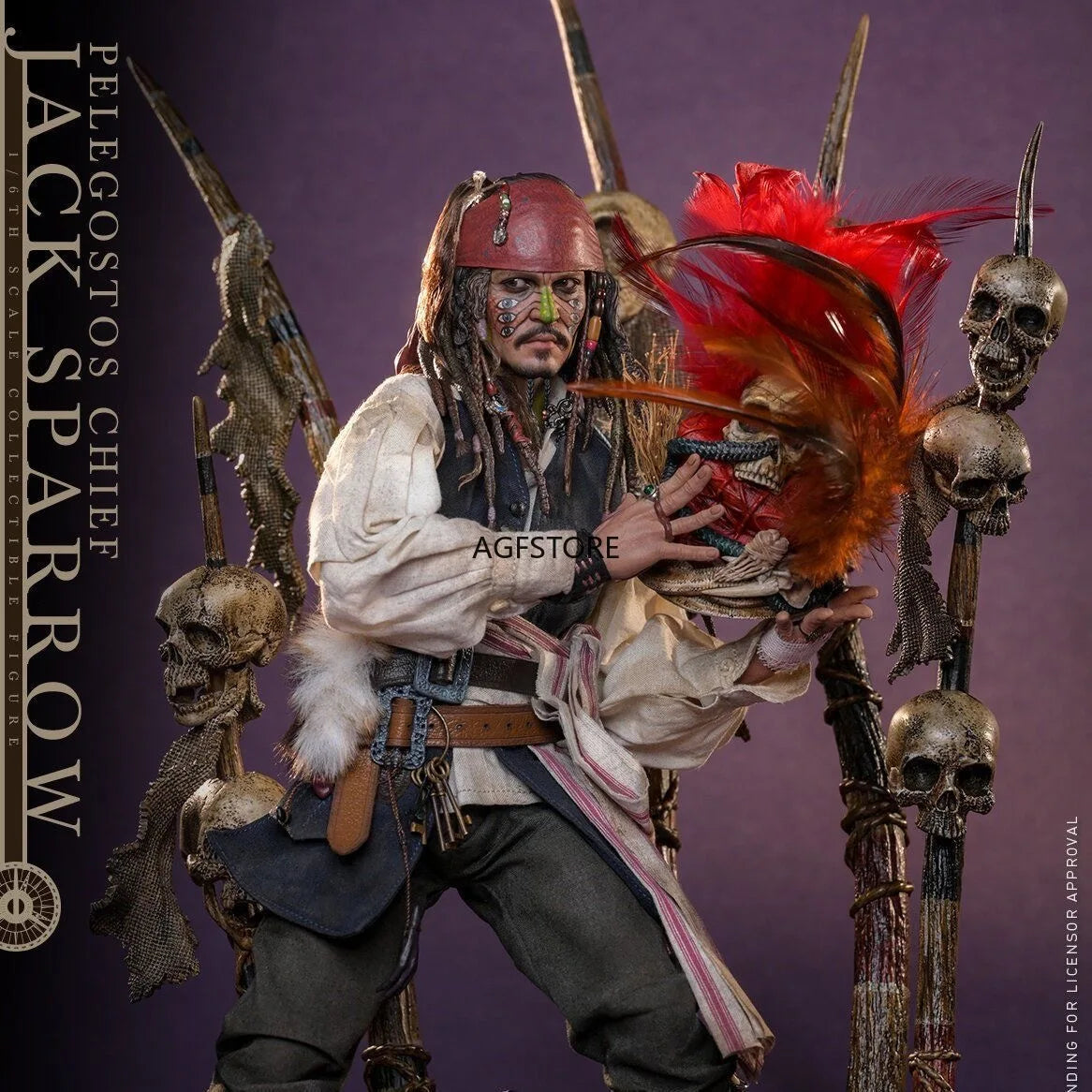 In Stock Hot Toys 1/6 Pelegostos Chief Jack Sparrow DX48 Pirates of The Caribbean Collectible Action Figure Model Toy Gift