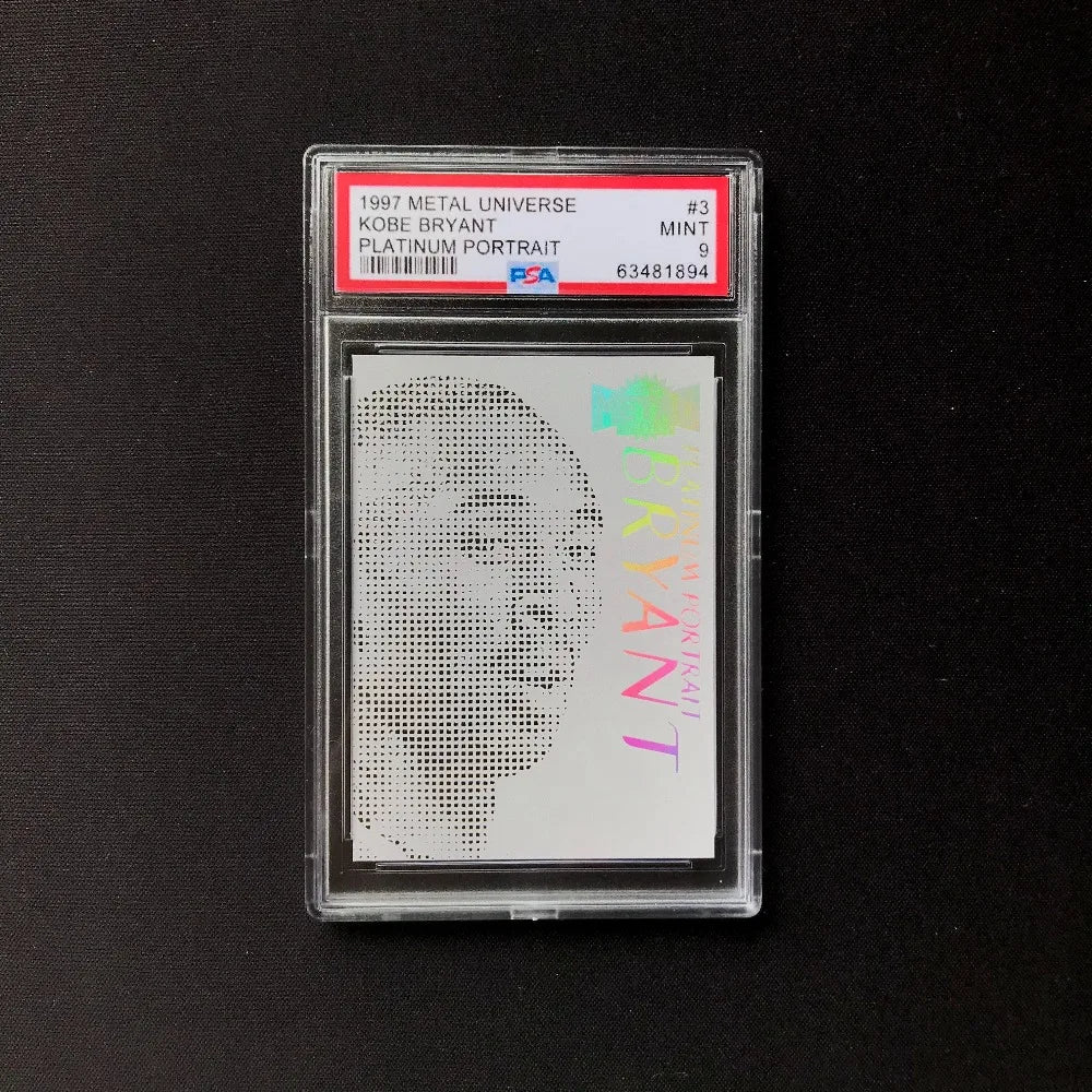 Fan Made DIY 1997 Metal Universe Jordan Kobe Platinum Portrait Replica Design Collectible Basketball Cards Sports Card Hobby