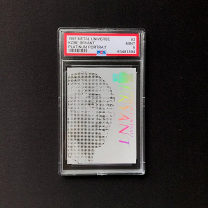 Fan Made DIY 1997 Metal Universe Jordan Kobe Platinum Portrait Replica Design Collectible Basketball Cards Sports Card Hobby
