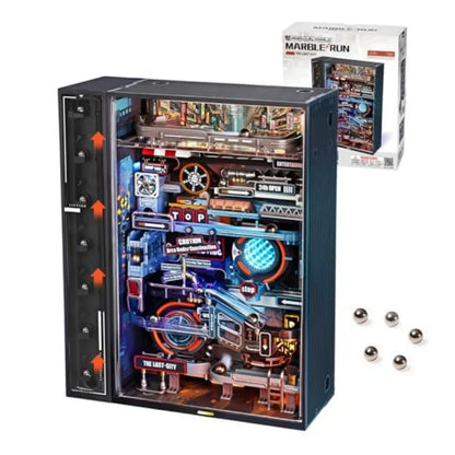 Robotime The Last City Futuristic Marble Run Parallel World Building Toy Set 130pcs Brain Teaser DIY Hobbies for Men Boys