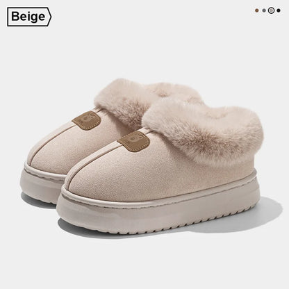 Fleece Lined Winter Slippers For Men Women With Ankle Cover Thick Sole Lightweight Eva Indoor Outdoor Warm Home Shoes Multiple C