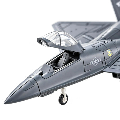 1/72 Scale YF-23 Stealth Fighter Jet Model ABS Plastic Simulation Military Aircraft Static Display Collection Toy Gift