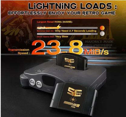 SC64 SummerflashX5 gold cart 64 Open Source N64DD Flash TF Cart SC64 GBC SNES 64DD 5000-in1 Retro Video Game Console Accesories