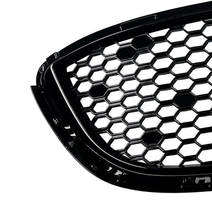 For Mazda MX-5 Miata ND 2016-2026 Glossy Black Front Grille Upper Bumper Hood Mesh Grid Air Intake Body Protector Racing Grill