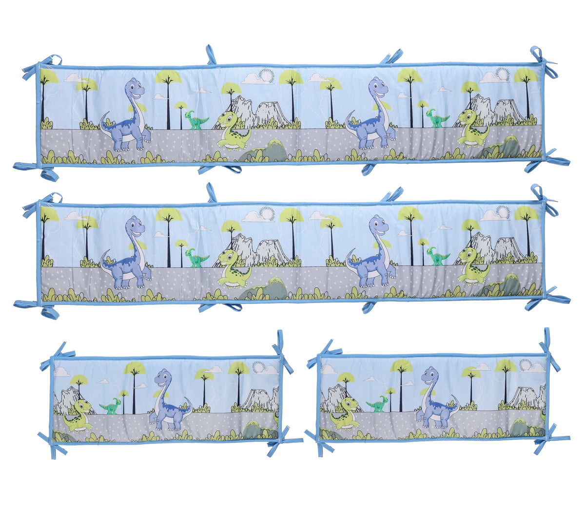 Crib Rail Cover Set and Baby Crib Liner  Baby Bumperless Crib Cot Protector Infant Bebe Bedding Set