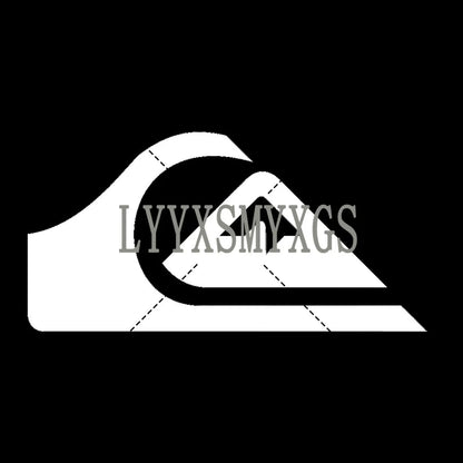 Personality Self-adhesive Quiksilver Surfboard Car Sticker Automotive Rear Window and Bumper Waterproof Vinyl Decal Decorative