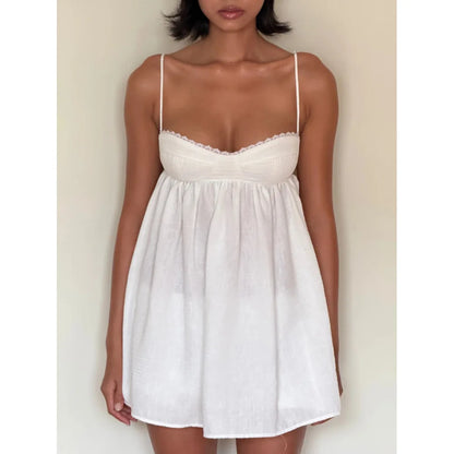 Sexy backless camisole pajama shorts two-piece set with European and American style loose fitting outerwear for women
