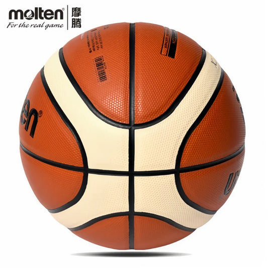 Molten Non-Slip Wear-Resistant Basketball - Youth & Adult Size No.5 No.6 No.7 Game Training Ball for Outdoor Sports