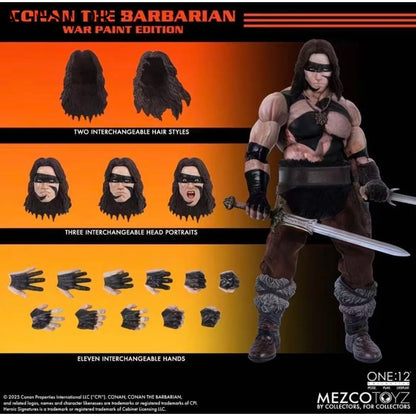 In Stock  Mezco ONE:12 Collective Barbarian Conan 1982 Movie Version Battle Armor Conan Action Figure Model Toy Collection Gift