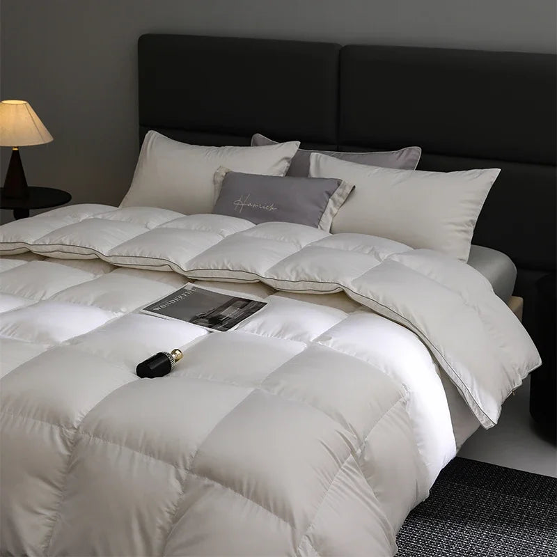 Queen Size 4-Season Down Duvet: 95% Hungarian Goose Down, Hotel Luxury, 220x240cm